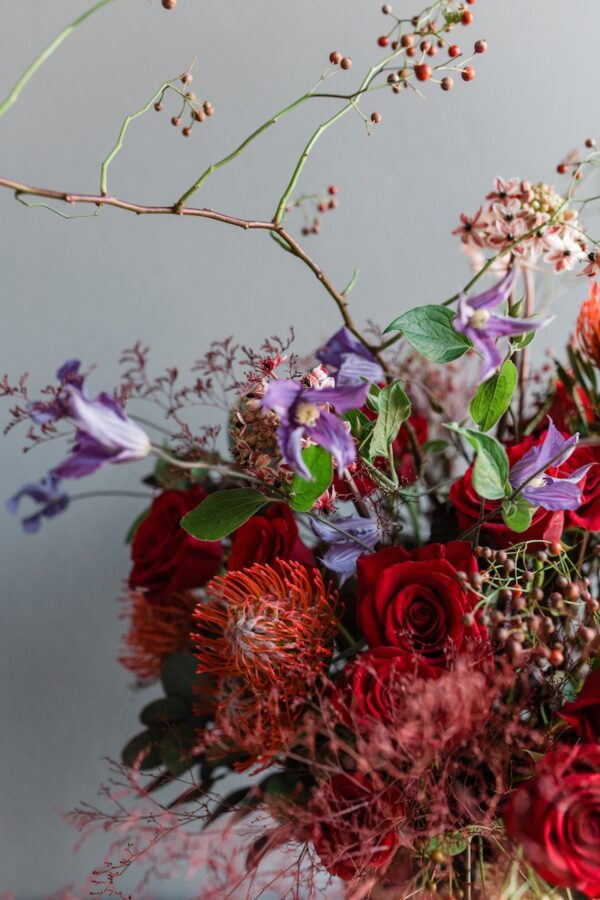 Romantic flowers in a vase by Lela Design 0