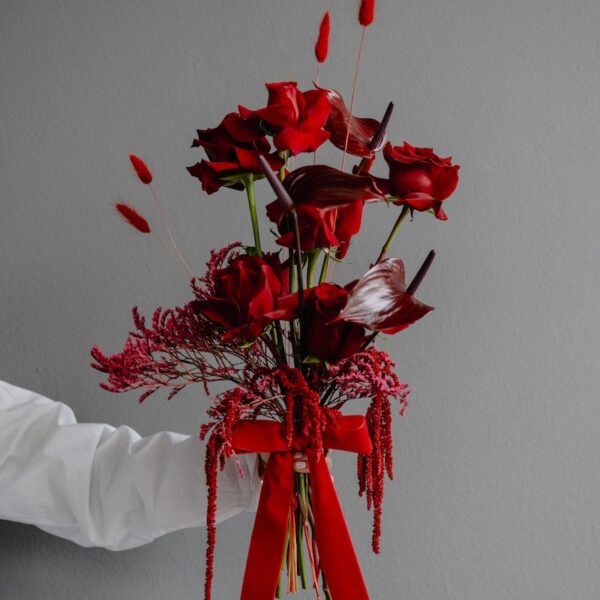 Red Floral Bouquet by Lela Design 1