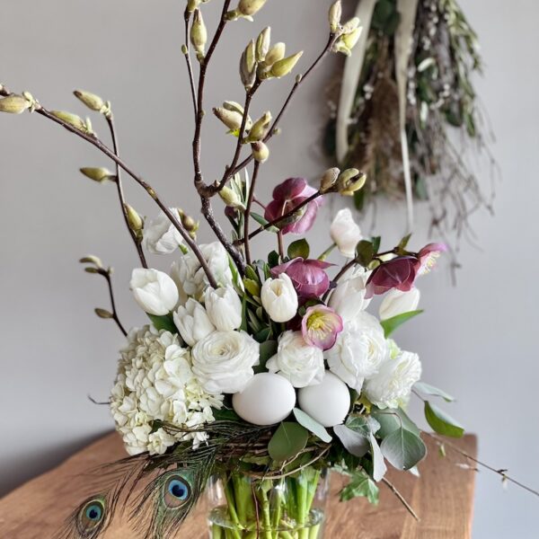 Uskrs - proljetno cvijeće u vazi by Lela Design 2