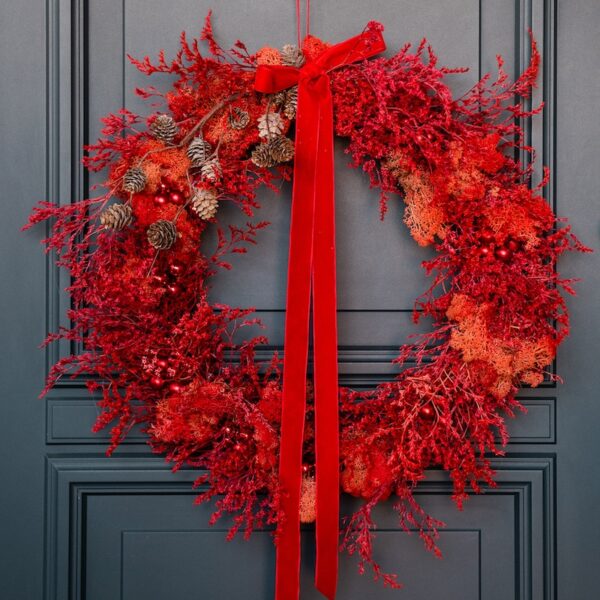 Red Christmas Wreath0