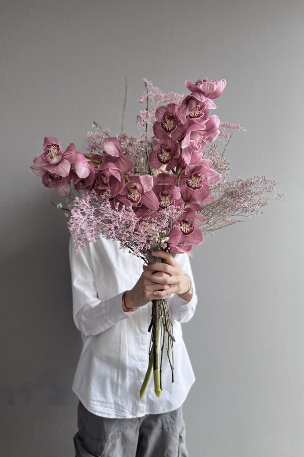 Cymbidium orchid bouquet by Lela Design 2